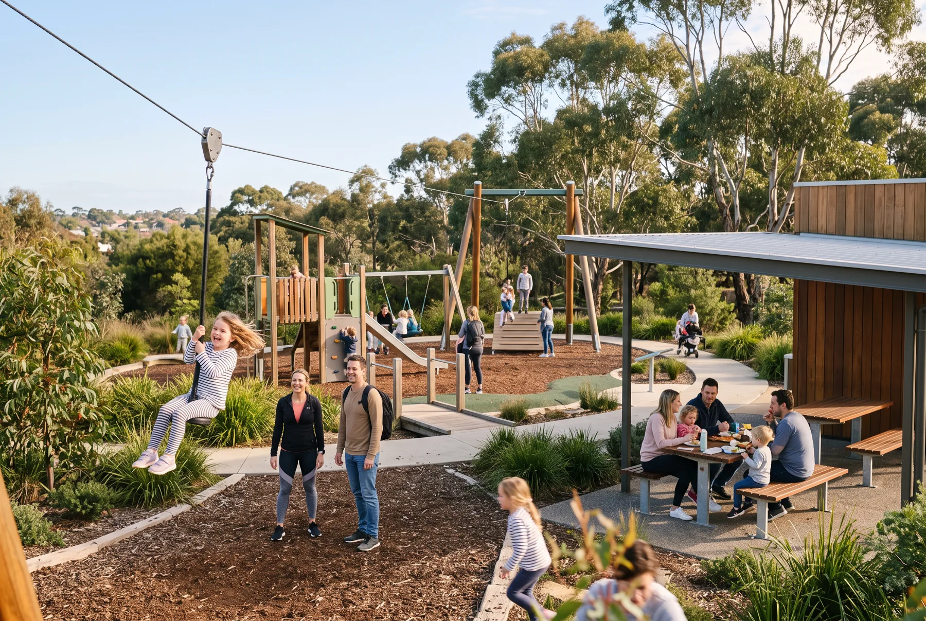Local playground and community space in Cranbourne East